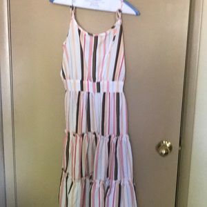 Multi strip casual sun dress